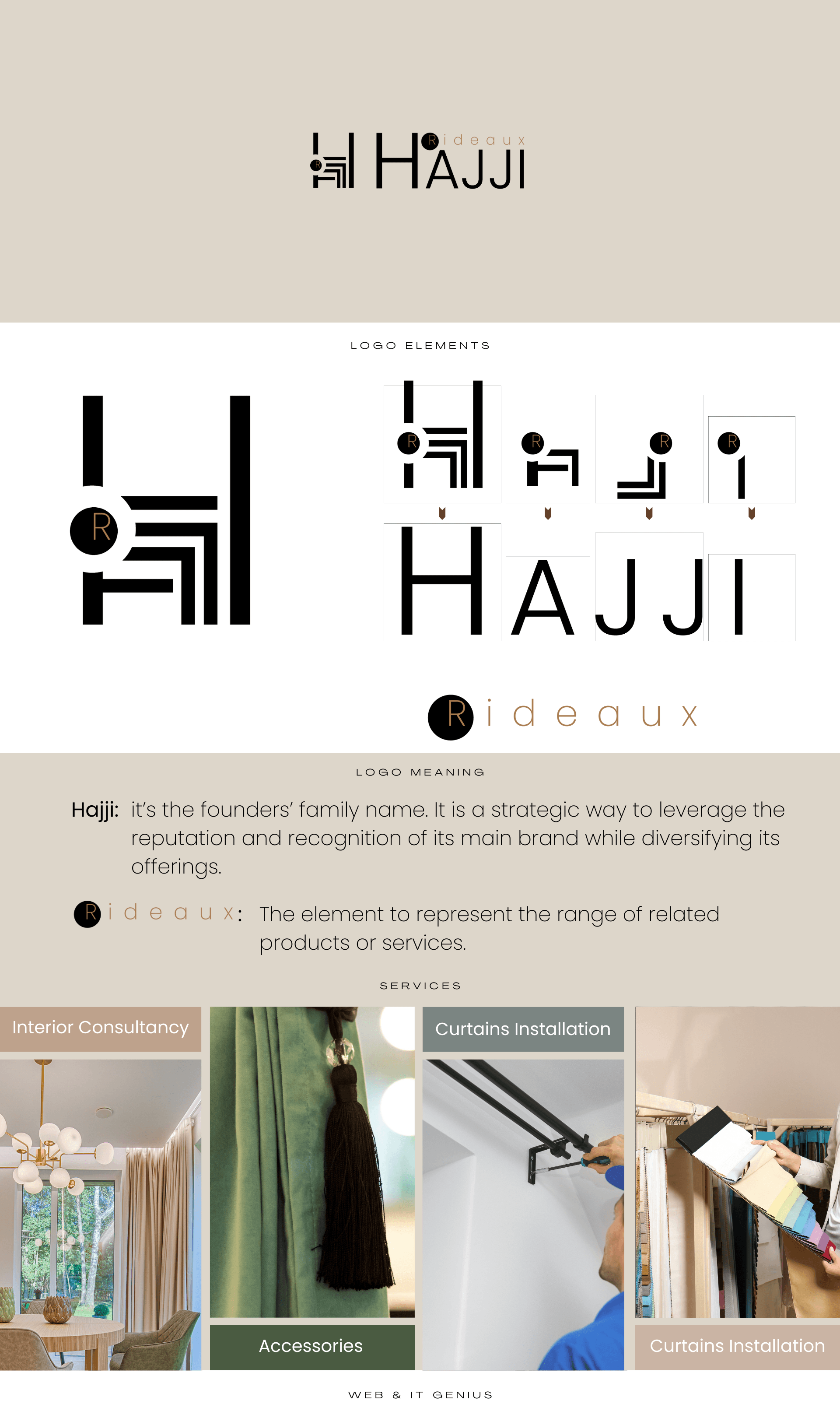 Hajji Rideaux branding 2